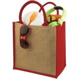 Vue 3 de Sac fourre-tout en jute Chennai 16L