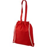 Vue 3 de Sac à dos en coton 240 g/m² avec cordon de serrage Eliza 6L