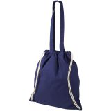 Vue 3 de Sac à dos en coton 240 g/m² avec cordon de serrage Eliza 6L