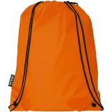 Vue 3 de Sac à dos RPET Oriole avec cordon de serrage 5L