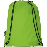 Vue 3 de Sac à dos RPET Oriole avec cordon de serrage 5L