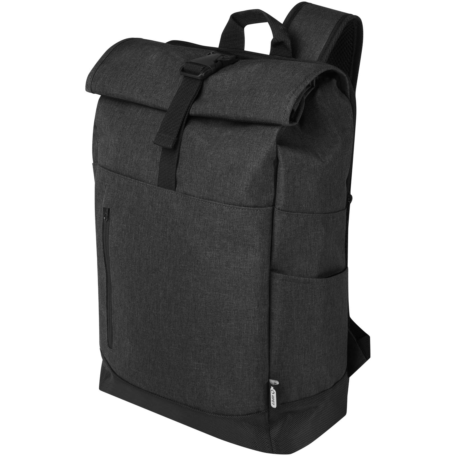 Sac à dos Libra recyclé GRS avec rabat enroulable pour ordinateur portable de 15,6" 12L