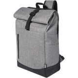 Vue 5 de Sac à dos Libra recyclé GRS avec rabat enroulable pour ordinateur portable de 15,6" 12L