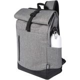 Vue 8 de Sac à dos Libra recyclé GRS avec rabat enroulable pour ordinateur portable de 15,6" 12L