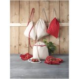 Vue 3 de Sac à dos Oregon en coton de 140 g/m² avec cordon de serrage 5L