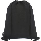 Vue 3 de Sac à dos Ross en rPET avec cordon de serrage 5L
