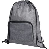 Vue 1 de Sac pliable 7 L recyclé avec cordon de serrage Ash