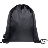 Vue 3 de Sac pliable 7 L recyclé avec cordon de serrage Ash