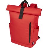 Vue 16 de Sac à dos Byron de 18 L en RPET GRS 15,6" avec dessus enroulable