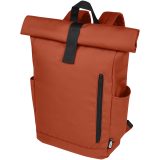 Vue 1 de Sac à dos Byron de 18 L en RPET GRS 15,6" avec dessus enroulable