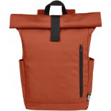 Vue 2 de Sac à dos Byron de 18 L en RPET GRS 15,6" avec dessus enroulable