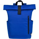Vue 2 de Sac à dos Byron de 18 L en RPET GRS 15,6" avec dessus enroulable