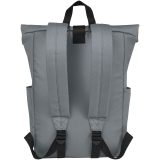 Vue 3 de Sac à dos Byron de 18 L en RPET GRS 15,6" avec dessus enroulable