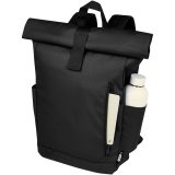 Vue 4 de Sac à dos Byron de 18 L en RPET GRS 15,6" avec dessus enroulable