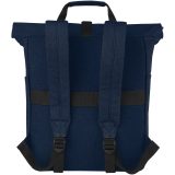 Vue 3 de Sac à dos pour ordinateur portable Joey de 15 L en toile recyclée GRS 15 pouces avec dessus enroulable
