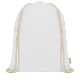 Vue 2 de Sac à dos avec cordon en coton organique Orissa 140 g/m² 5L
