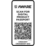 Vue 4 de Sac bandoulière recyclé Trace 500 g/m² Aware™