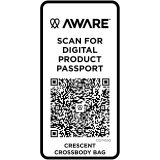 Vue 4 de Sac bandoulière recyclé Trace 500 g/m² Aware™