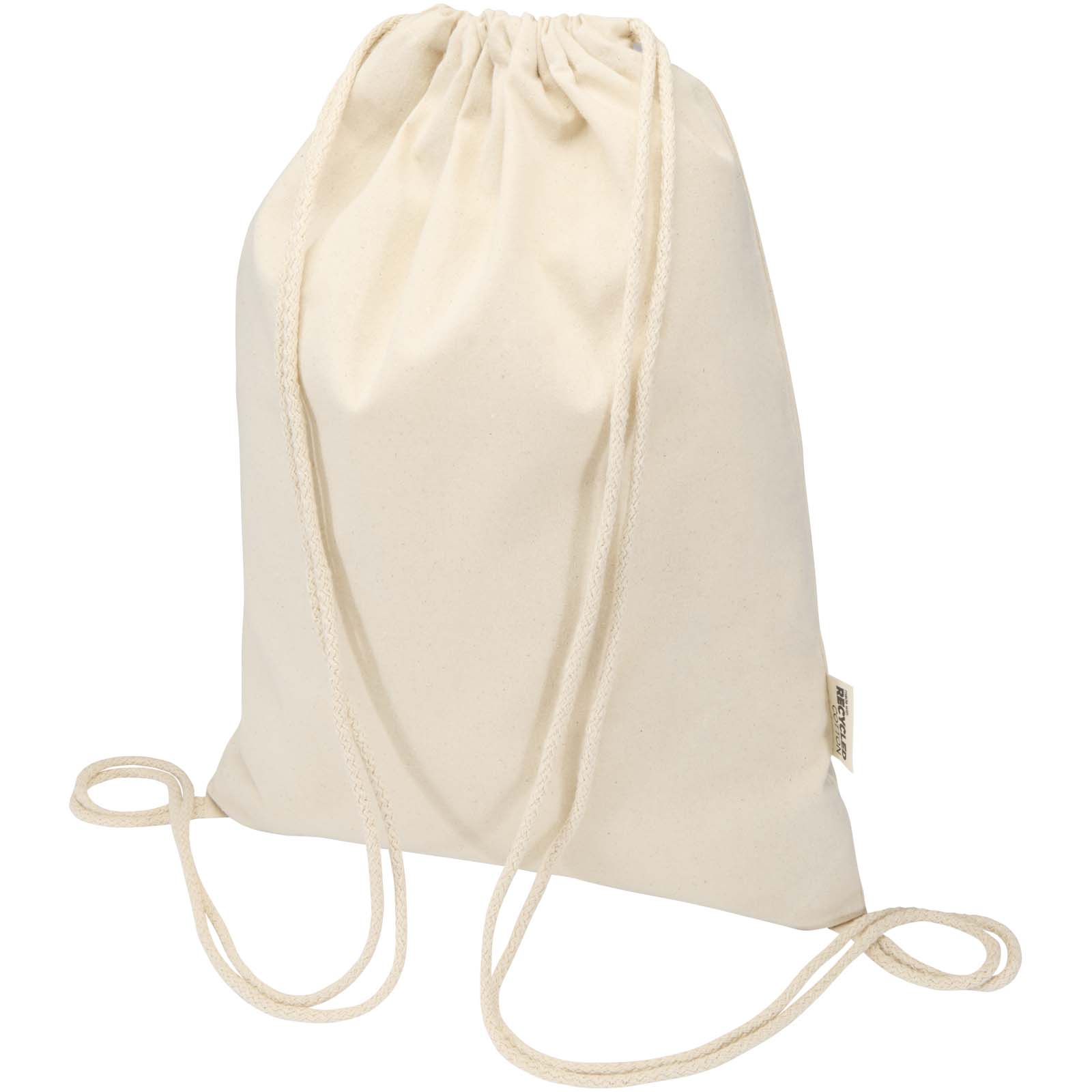 Sac de 5 L avec cordon Oregon Blend en coton recyclé 140 g/m² certifié GRS
