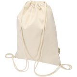 Vue 5 de Sac de 5 L avec cordon Oregon Blend en coton recyclé 140 g/m² certifié GRS