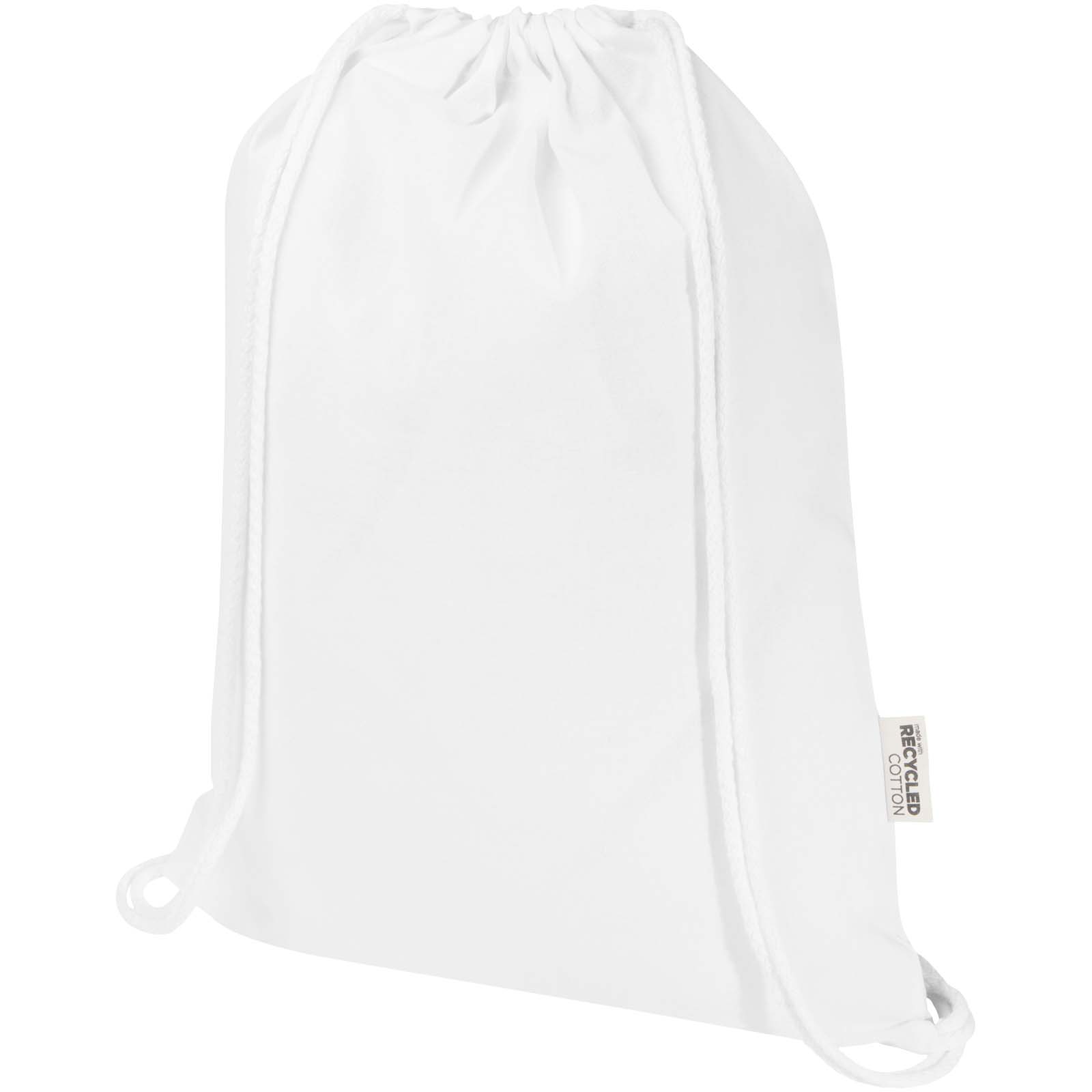 Sac de 5 L avec cordon Oregon Blend en coton recyclé 140 g/m² certifié GRS