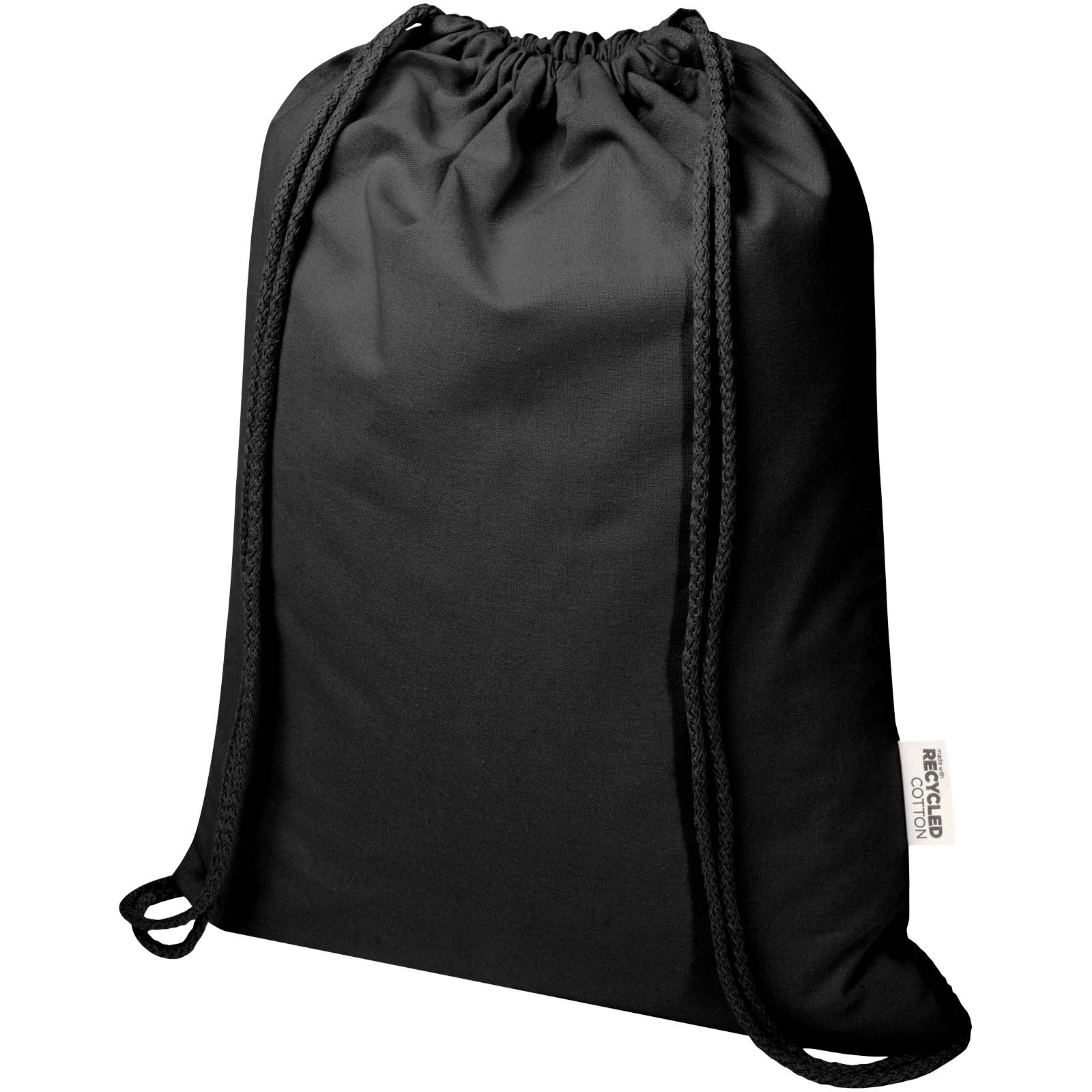 Sac de 5 L avec cordon Oregon Blend en coton recyclé 140 g/m² certifié GRS
