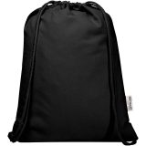 Vue 2 de Sac de 5 L avec cordon Oregon Blend en coton recyclé 140 g/m² certifié GRS