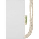 Vue 3 de Sac refermable à cordon Odisha de 5 L bio certifié OCS 140 g/m²