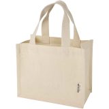 Vue 1 de Mini sac shopping Odessa à soufflet en coton recyclé de 9 L et 220 g/m² certifié GRS