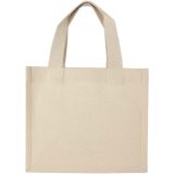 Vue 3 de Mini sac shopping Odessa à soufflet en coton recyclé de 9 L et 220 g/m² certifié GRS