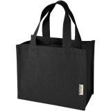 Vue 6 de Mini sac shopping Odessa à soufflet en coton recyclé de 9 L et 220 g/m² certifié GRS