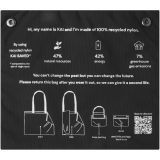 Vue 10 de Sac shopping circulaire recyclé GRS Kai