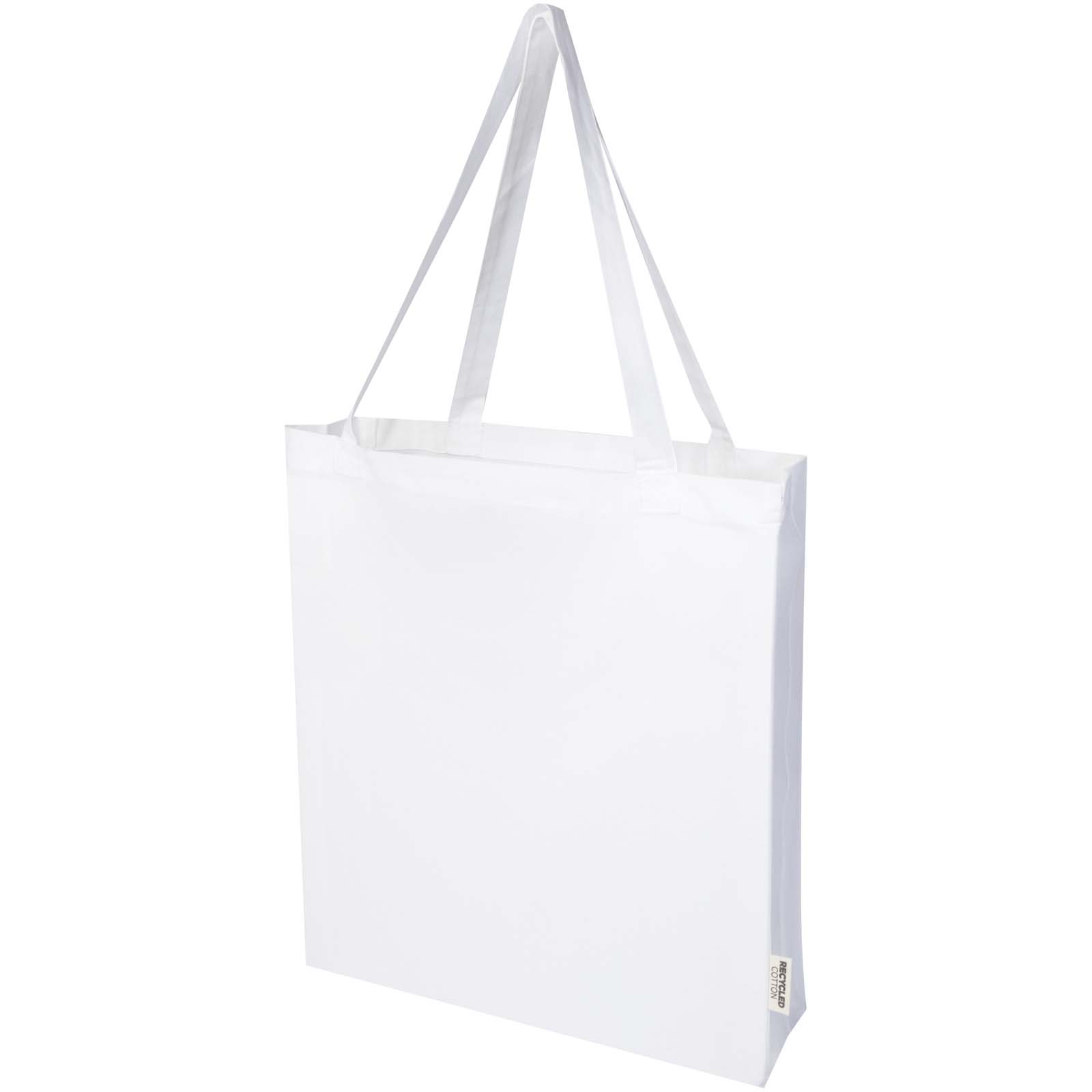 Sac shopping à soufflets Madras en coton recyclé 140 g/m² certifié GRS 12L