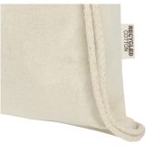 Vue 10 de Sac avec cordon Oregon en coton recyclé 140 g/m² certifié GRS