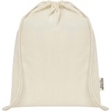 Vue 8 de Sac avec cordon Oregon en coton recyclé 140 g/m² certifié GRS