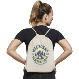 Vue 5 de Sac avec cordon Oregon en coton recyclé 140 g/m² certifié GRS