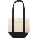 Vue 2 de Mini sac shopping Sam en coton recyclé GRS 320 g/m2
