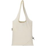 Vue 9 de Sac fourre-tout pliable en coton recyclé GRS « Madras Blend » 140 g/m², 7 L