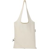 Vue 8 de Sac fourre-tout pliable en coton recyclé GRS « Madras Blend » 140 g/m², 7 L