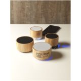 Vue 5 de Haut-parleur Bluetooth® en bambou Cosmos