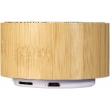 Vue 3 de Haut-parleur Bluetooth® en bambou Cosmos