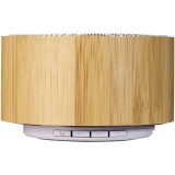 Vue 2 de Haut-parleur Bluetooth® en bambou Cosmos