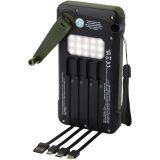 Vue 4 de Batterie de secours Soldy solaire à dynamo en plastique recyclé RCS de 10 000 mAh