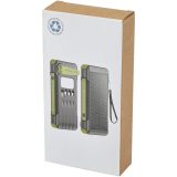 Vue 7 de Batterie de secours Soldy solaire à dynamo en plastique recyclé RCS de 10 000 mAh
