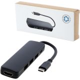 Vue 5 de Adaptateur multimédia en plastique recyclé Loop RCS USB 2.0-3.0 avec port HDMI