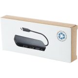 Vue 7 de Adaptateur multimédia en plastique recyclé Loop RCS USB 2.0-3.0 avec port HDMI