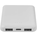 Vue 4 de Batterie de secours en plastique recyclé Asama type-C de 5 000 mAh