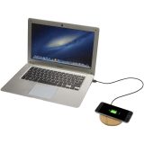 Vue 4 de Tapis de charge sans fil en bambou Essence de 15 W