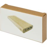 Vue 8 de Batterie de secours Tulda de 10,000 mAh en bambou