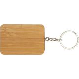 Vue 2 de Câble de chargement Reel porte-clés en bambou rétractable 6-en-1